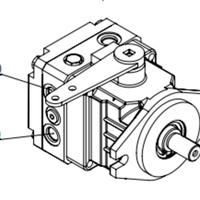 Pompe à piston à rouleaux de type marche arrière KANZAKI OEM/ODM TUFF TORQ KPL 23, pompe à engrenage unique fiable et stable, pompe à huile hydraulique