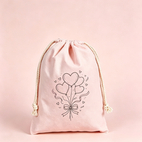 Pochette à cordon en toile écologique à coutures renforcées, design pliable, impression de logo personnalisée, cordon en coton épais pour le rangement de jouets et de chaussures