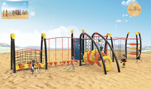 Équipement d'activités sportives pour les grandes communautés, aire de jeux extérieure pour enfants, toboggans d'escalade pour la formation physique des enfants de maternelle - Product Image 4