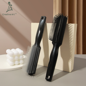 <span class=keywords><strong>Cepillo</strong></span> Desenredante de 9 Filas, <span class=keywords><strong>Cepillo</strong></span> Extraíble de Fácil Limpieza, Clásico y con Logotipo Personalizado, <span class=keywords><strong>Cepillo</strong></span> Rizado <span class=keywords><strong>Denman</strong></span> - Product Image 3