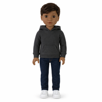 Tête de poupée en vinyle personnalisée, poupée garçon de 18 pouces, unisexe, réaliste, jouet éducatif doux pour enfant