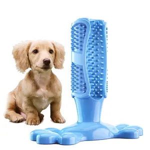 Pet oyuncak temiz diş diş fırçası yavru dekompresyon elastik kauçuk Molar Bite dayanıklı Pet oyuncak köpek oyuncak tırtıklı Molar çubuk