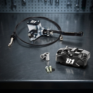 ชุดเบรกหน้า 8.1 นิ้ว สำหรับรถ Pitbike พร้อมปั๊ม MC-11 คาลิปเปอร์เบรก Hurricane ขนาด 82 มม. สายเบรก BRK192 ใหม่ - Product Image 3