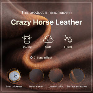 Sac de rangement pour câbles de voyage en cuir personnalisé, fait main, avec double fermeture éclair, pochette technique portable pour accessoires électroniques - Product Image 4