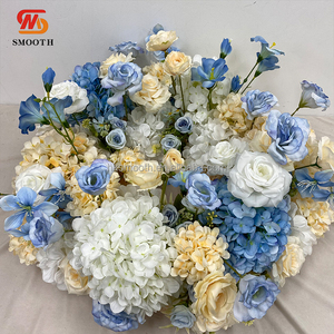 Base Decorativa para Centro de Mesa de Boda Personalizada SMOOTH, Corona Floral Azul - Product Image 2