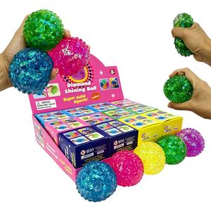 Bola Antiestrés de Maltosa con Cristales Brillantes en Forma de Diamante, Juguete Sensorial de Maltosa con Forma de Bola de Diamante para Regalo, Envío desde Almacén en EE. UU. - Product Image 2