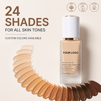 Fond de Teint Liquide Végétalien Couvrance Totale Longue Tenue Anti-transfert Anti-cernes Maquillage Visage 30ml OEM