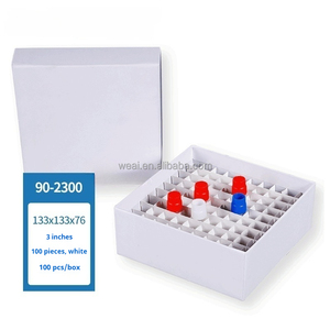 WEIAI 81 pozzetti 100 pozzo crio tubo rastrelliera 1.5ml/2ml/5ml criotubo laboratorio biomedico a prova di umidità cella crioviale scatola di carta scatola di congelamento - Product Image 1
