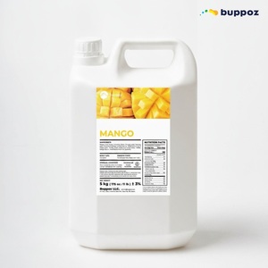 Jarabe de Mango 5kg Botella Halal HACCP Vegetariano para Tiendas de Té de Burbujas y Té con Leche Marca Privada - Product Image 2