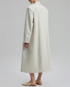 Chaqueta informal extralarga de otoño para <span class=keywords><strong>mujer</strong></span>, gabardina de manga larga con cuello vuelto de gran tamaño, nueva colección de punto de poliéster de talla grande - Product Image 3