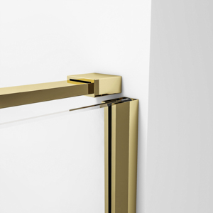 <span class=keywords><strong>Cadre</strong></span> de porte en acier inoxydable 304 personnalisé, charnières dorées, quincaillerie pour porte en verre, prix d'usine pour hôtels, salles de bain de luxe - Product Image 5