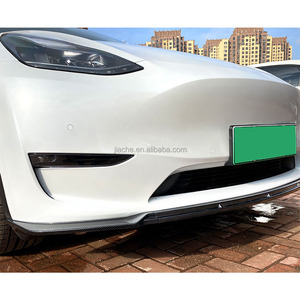 Kits de cuerpo de alerón de barbilla para parachoques delantero de coche ABS para Tesla modelo <span class=keywords><strong>Y</strong></span> 2020 + Accesorios de extensión de parachoques delantero para coche - Product Image 6