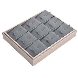 Tùy chỉnh PU khay đồ trang sức cá nhân biểu tượng trang sức hiển thị khay bán buôn lưu trữ đồ trang sức Showcase - Product Image 6