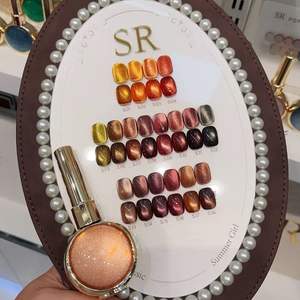 Set de Esmalte de <span class=keywords><strong>Uñas</strong></span> Magnético Efecto Ojo de Gato SR de 18 Colores con Carta de Colores, Kit de Arte de <span class=keywords><strong>Uñas</strong></span> con Efecto Flotante para Uso en Salón y en Casa - Product Image 3