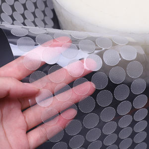 Haute qualité boucle blanche crochet <span class=keywords><strong>blanc</strong></span> Velcroes points fort adhésif sans trace crochet et boucle points Velcroes adhésif amovible - Product Image 3