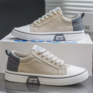 Nouvelles chaussures en toile à lacets, tendance, respirantes, chaussures plates décontractées pour étudiants, chaussures antidérapantes pour hommes - Product Image 4