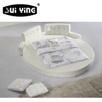 Offre Spéciale chambre à coucher meubles modernes chambre principale hôtel lit de couple réglable lit rond