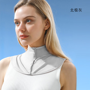 ที่คลุมคอสำหรับขับรถผ้าไอซ์ซิลค์ระบายอากาศฤดูร้อนน้ำหนักเบากันแดด - Product Image 4