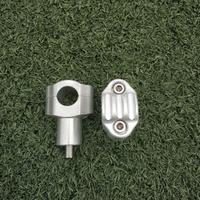 Mesin CNC Aluminium 6061 aksesori sepeda motor klem peninggi setang dudukan