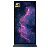 Écran LCD Totem publicitaire sur pied 32 pouces Android avec fonction écran partagé pour ascenseur