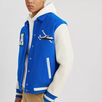 Giacca Casual da uomo alla moda giacca college da uomo con Logo personalizzato ricamato pesante rosa