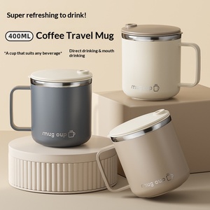 Tazas de Café de Viaje Aisladas Personalizadas, Botella Térmica de Agua y Café de Acero Inoxidable 304 con Tapa y Asa <span class=keywords><strong>para</strong></span> Regalo - Product Image 1