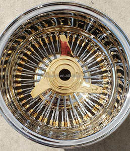 Jantes Triple <span class=keywords><strong>Chrome</strong></span> 13x7" à rayons inversés, incluant 4 adaptateurs et 4 débrayeurs - Product Image 1