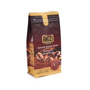 Bolsas de Café Biodegradables Personalizadas de Fábrica, con Fondo Cuadrado y Cierre, 250g-1kg, Resistentes a la Humedad, Reciclables, OEM ODM - Product Image 1