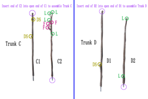 <span class=keywords><strong>Nuage</strong></span> de fleurs de cerisier blanc comme décor romantique de luxe de lumière d'<span class=keywords><strong>arbre</strong></span> artificiel pour le salon de mariage - Product Image 5
