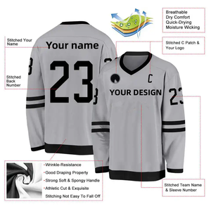 مخصص تصميم جديد بوليستر لوس أنجلوس مثير هوكي جيرسي الهوكي جيرسي فارغ مخصص بسعر رائع قميص الهوكي - Product Image 2