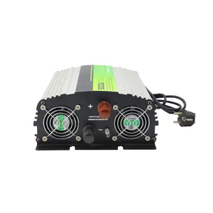 600W DC Ke AC Power Inverter dengan Charger,Off Grid Pure Sine Wave Power Inverter Pengisi Daya Bawaan dengan Fungsi UPS