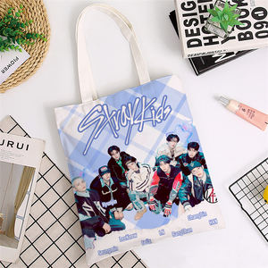 Bolsa de Lona KPOP STRAYKIDS, Bolsa de Compras Resistente con Asa al Hombro y Diseño de Figura - Product Image 3