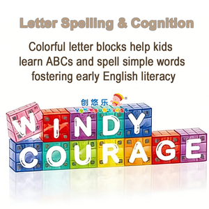 บล็อกแม่เหล็กพกพา EPT ขนาดเล็ก - ตัวอักษรและตัวเลข 40 ชิ้น ของเล่นเสริมพัฒนาการสำหรับเด็กก่อนวัยเรียน ฝึกคณิตศาสตร์และ<span class=keywords><strong>การ</strong></span><span class=keywords><strong>สะกด</strong></span>คำ - Product Image 2