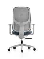Chaise de bureau ergonomique pivotante contemporaine en maille premium, en nylon, pour usage exécutif, directionnel, ou en milieu hospitalier – Offre spéciale