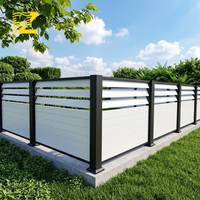 Panneaux de clôture en aluminium pour jardin extérieur, revêtement poudré blanc, anti-rouille, anti-corrosion, personnalisables