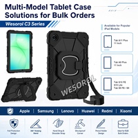 WESOROL Casing Tahan Banting untuk Samsung Tab A11 Plus 11 2025 Tab A9 Plus 11 2023 dengan Penyangga Putar dan Tali Bahu OEM ODM