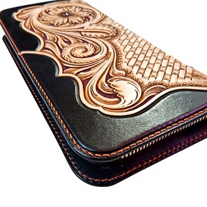 BS INTERNATIONAL Famous Branded Genuine Cow Calf Leather Clutch <b>Small</b> <b>Handbags</b> Zipper Closure Waterproof Women 3L+ Capacity - Product Image 3