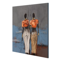 Peinture à l'huile sur toile de nature morte africaine en gros, peinte à la main, avec cadre personnalisé, art mural pour mariage et salon