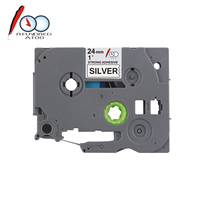 Bande adhésive forte de cassette d'étiquette TZc-S151 Tzc-S251 Tzc-S651 teS951 24mm pour l'imprimante de frère