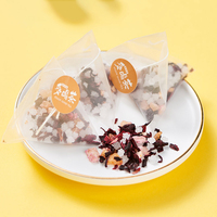 Sachets de thé pyramidaux personnalisés en gros avec étiquette, emballage individuel pour fruits (kumquat, citron) et fleurs