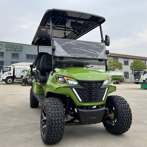 Voiture de <span class=keywords><strong>golf</strong></span> électrique d'<span class=keywords><strong>occasion</strong></span> 6 places, 4 roues, homologuée pour la route, véhicule à batterie avec pneus de scooter homologués pour la route - Product Image 2