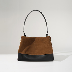 Bolso Bandolera de Hombro de Diseño Exclusivo para Mujer, Nueva Moda 2026, Retro, para Viajes Diarios, de Cuero Genuino con Contraste, de Alta Gama - Product Image 1