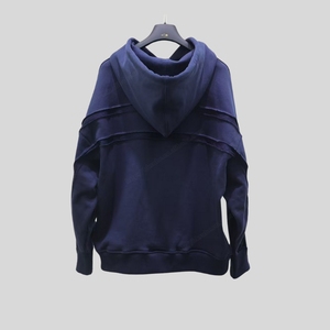 Sweat-shirt d'hiver pour homme WANBAO WST-H0911, tissé à la française, 100% coton, molleton écologique, col à capuche, imprimé uni - Product Image 3