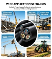 Câble d'alimentation industriel Yc/ycw/yh, flexible, résistant aux UV, conducteur en cuivre toronné