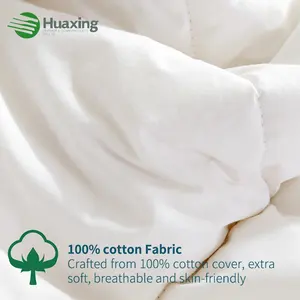 Bonne qualité 100% coton couverture plumes de canard oreillers de lit pour dormir Standard/reine oreiller câlin