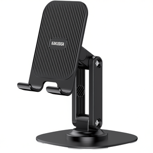 Kakusiga Foldable Table Smartphone Stand Black Adjustable Desk <b>Holder</b> for Phone and <b>Tablet</b> - Product Image 3