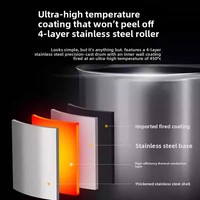 SEMIKRON Robot de cuisson intelligent à gaz pour wok, machine commerciale automatique de type tambour à flamme directe en acier inoxydable