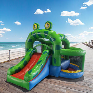 Videur gonflable Offre Spéciale mignon <span class=keywords><strong>grenouille</strong></span> aux grands yeux maison gonflable enfants sautant château pour parc d'attractions - Product Image 1