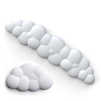 Repose-poignets ergonomique pour clavier et souris Cloud, pour soulager les douleurs au bras - Support de poignet ergonomique avec base antidérapante en PU