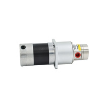 Pompe à engrenages à entraînement magnétique à faible viscosité et basse pression en acier inoxydable 316L avec moteur CC sans balais 24V 60W pour le transfert d'eau et d'huile